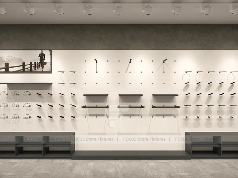 Black Metal Wardrobe Wall Display System