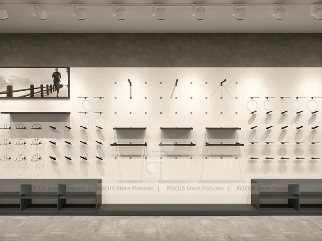 Black Metal Wardrobe Wall Display System