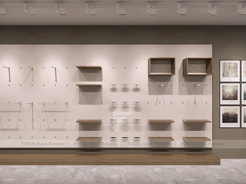 Black Metal Wardrobe Wall Display System