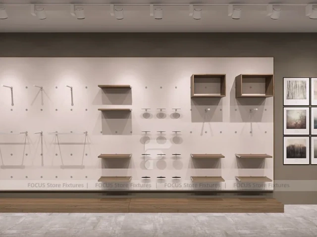 Black Metal Wardrobe Wall Display System