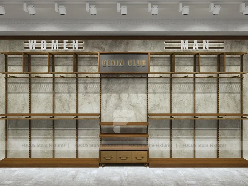 Black Metal Wardrobe Wall Display System