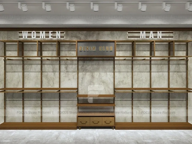 Black Metal Wardrobe Wall Display System