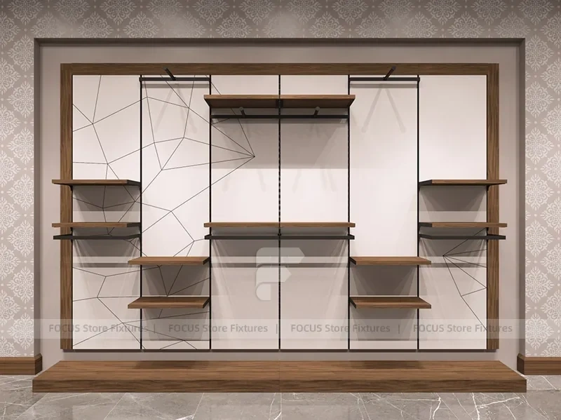 Black Metal Wardrobe Wall Display System