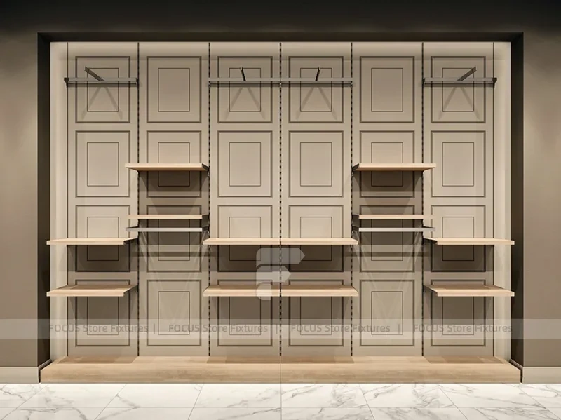 Black Metal Wardrobe Wall Display System