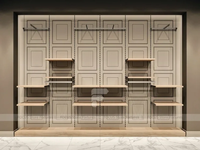 Black Metal Wardrobe Wall Display System