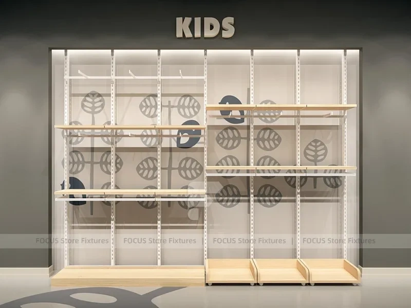 Black Metal Wardrobe Wall Display System