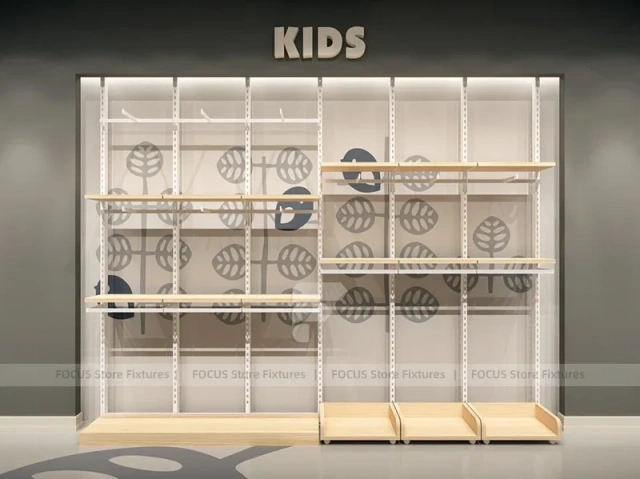 Black Metal Wardrobe Wall Display System