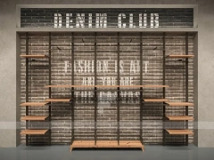Black Metal Wardrobe Wall Display System