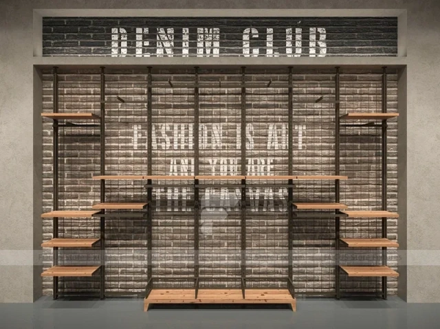 Black Metal Wardrobe Wall Display System