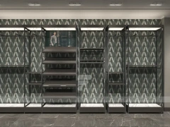 Black Metal Wardrobe Wall Display System