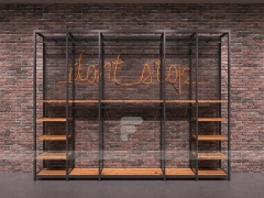 Black Metal Wardrobe Wall Display System