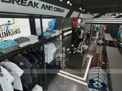 Black White Athletic Apparel Store Interior Display