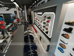 Black White Athletic Apparel Store Interior Display