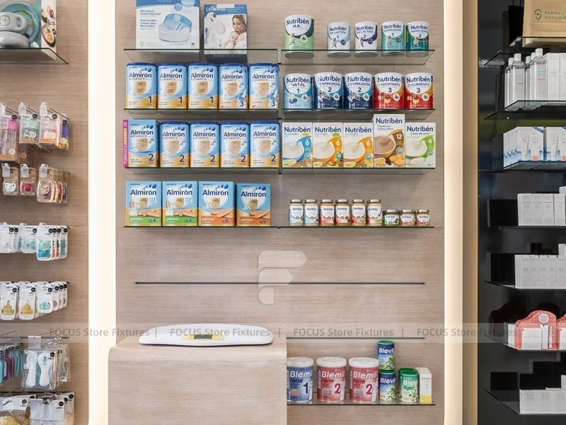 Black White Dermocosmetic Pharmacy Display Interior