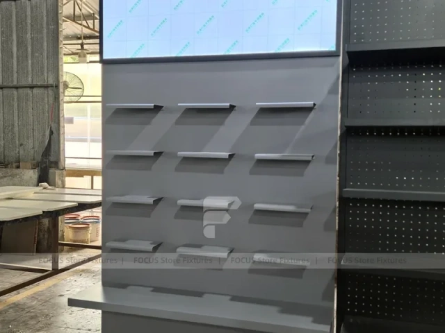 Black Yellow Modular Apparel Store Fixture Set