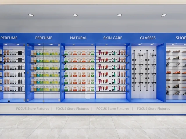 Blue Edge Pharmacy Gondola and Store Fixture Layout