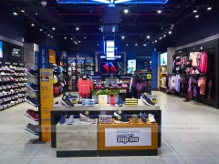 Blue Neon Sportswear Store Island Display