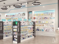 Body Essentials Pharmacy Beauty Wall Display Layout