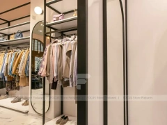 Boutique Apparel Wall Rack and Table Display