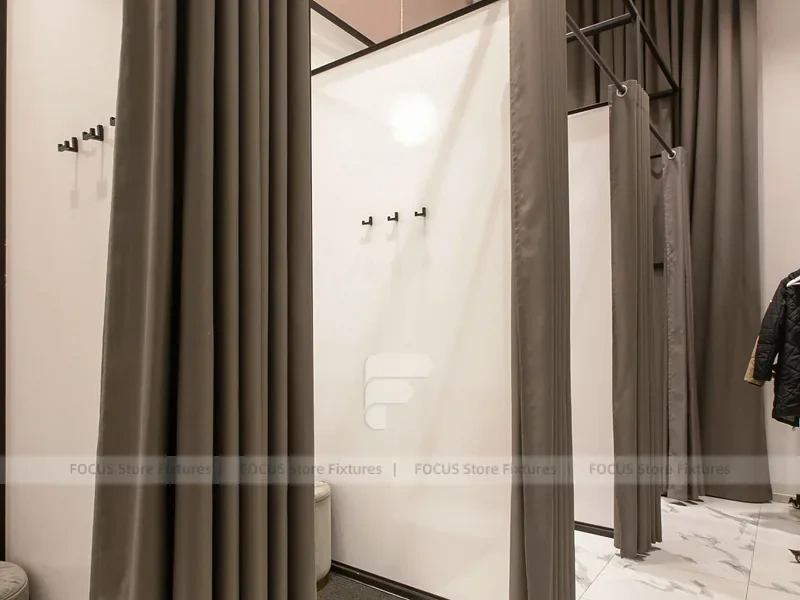 Boutique Apparel Wall Rack and Table Display