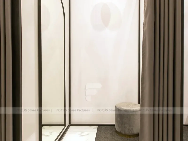 Boutique Apparel Wall Rack and Table Display