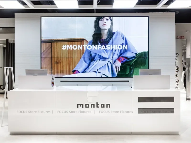 Bright White Department Store Mannequin Platform Display