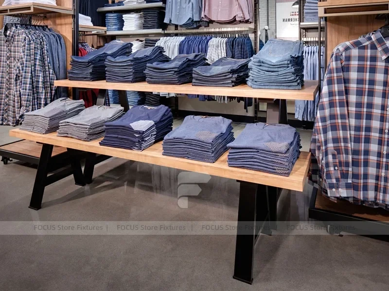 British Heritage Apparel Wall and Round Island Display