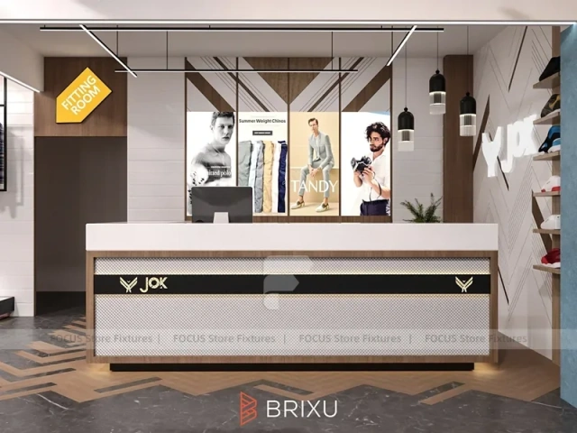 Brixu Orange T-Shirt Wall Display