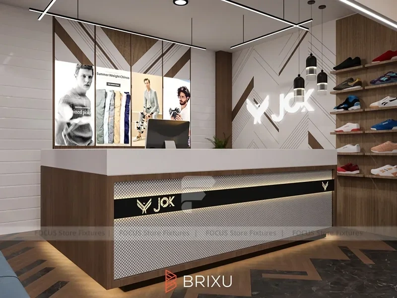 Brixu Orange T-Shirt Wall Display
