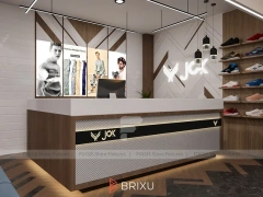 Brixu Orange T-Shirt Wall Display