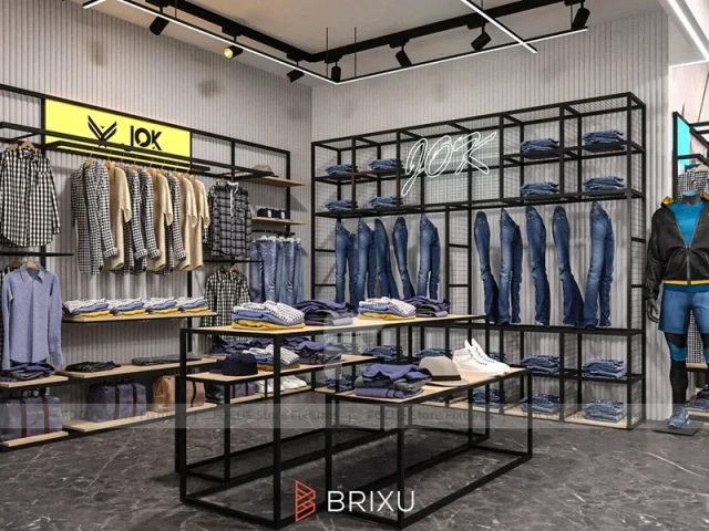 Brixu Orange T-Shirt Wall Display