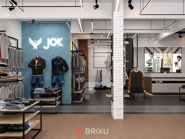 Brixu Orange T-Shirt Wall Display