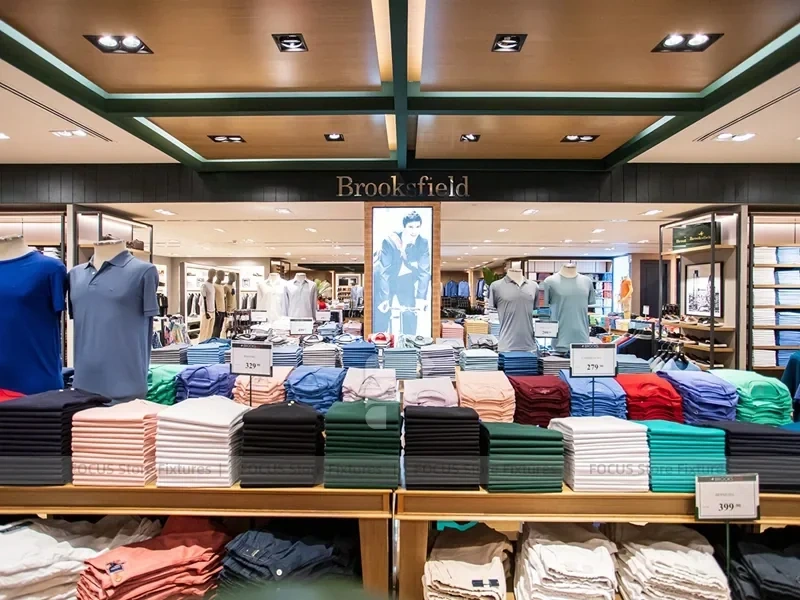 Brooksfield Folded Apparel Table and Wall Display