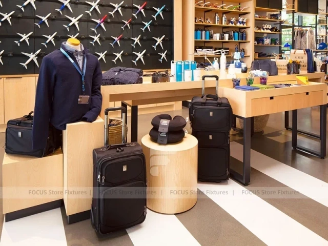 Casual Apparel Store Table and Rack Display