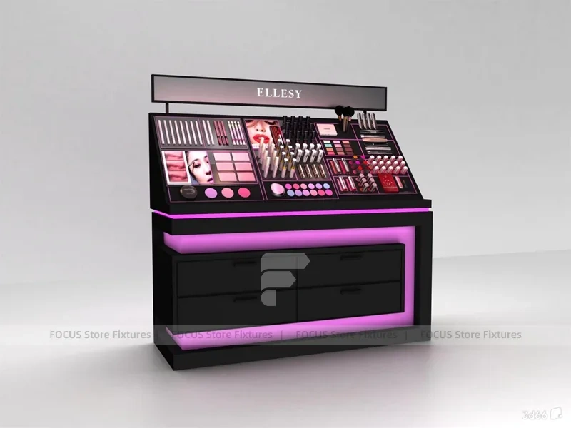Chejuan Black Lip Cosmetics Display Wall