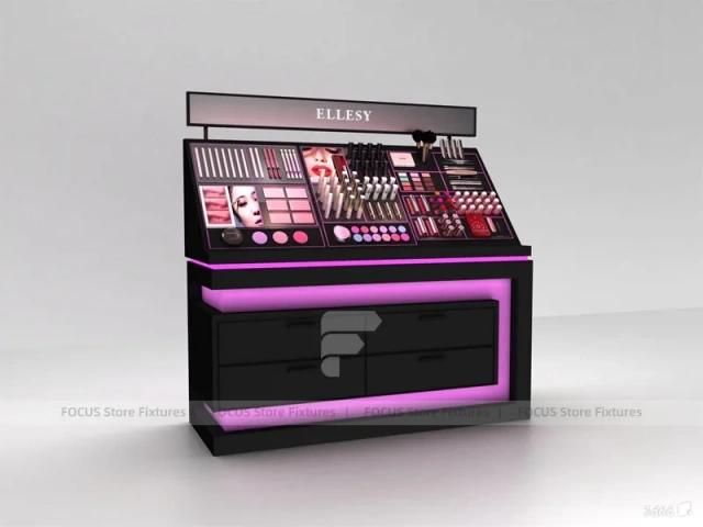 Chejuan Black Lip Cosmetics Display Wall