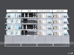Chejuan Black Lip Cosmetics Display Wall