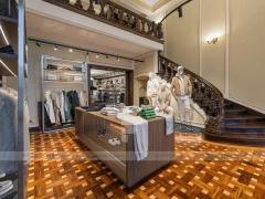Classic Menswear Staircase Store Display