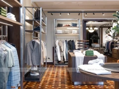 Classic Menswear Staircase Store Display
