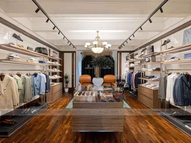 Classic Menswear Staircase Store Display
