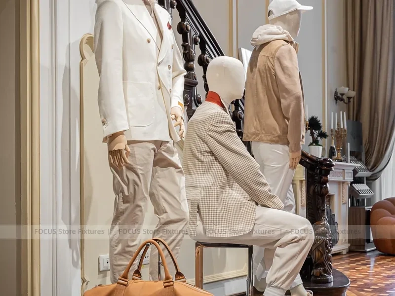 Classic Menswear Staircase Store Display