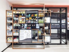 Coral Ceiling Pharmacy Checkout Counter Layout