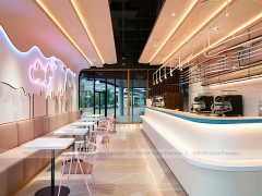 Cream Arch Coffee Bar Island Counter