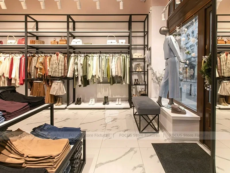 Cream Fashion Boutique Marble Table Display