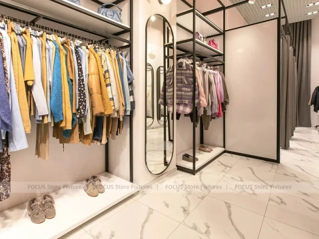 Cream Fashion Boutique Marble Table Display