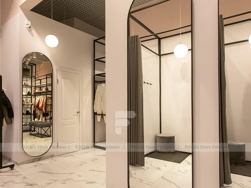 Cream Fashion Boutique Marble Table Display