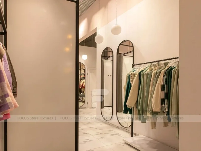 Cream Fashion Boutique Marble Table Display