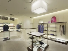 Cruciani Glass Storefront Apparel Display