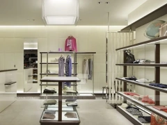 Cruciani Glass Storefront Apparel Display