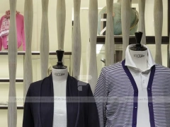 Cruciani Glass Storefront Apparel Display